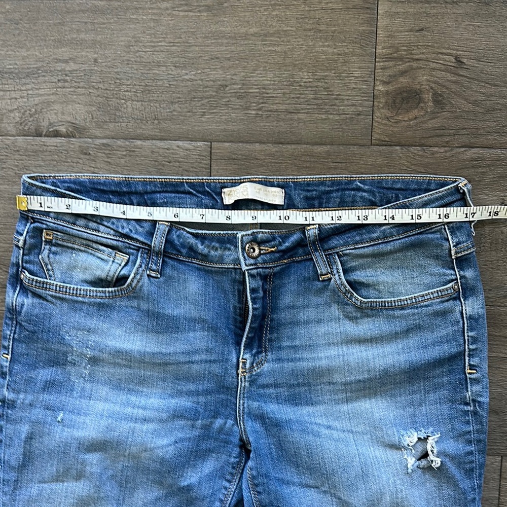 Zara Light Blue Boyfriend Jeans - Picture 4 of 6